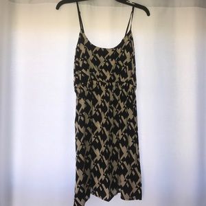 Mini black and white dress