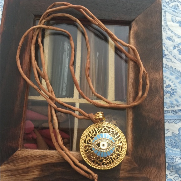 Beautiful Turkish blue evil eye  with silk cordon - Picture 2 of 8