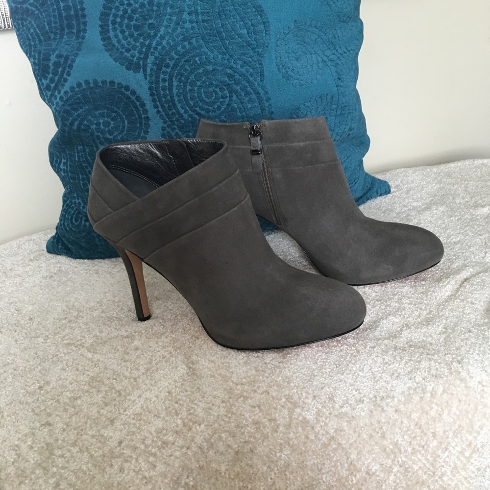 Via Spiga Gray Suede Bootie