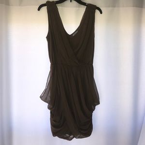 Taupe mini dress