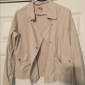 Forever 21 Tan Button-Down Jacket