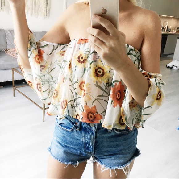 Wildfox Tops - Sunflower Crop Top