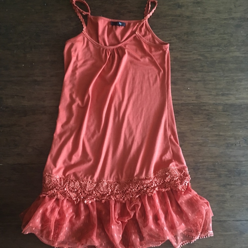 1920s Style Orange Dress