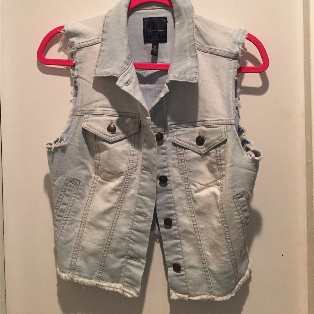 Jessica Simpson denim vest