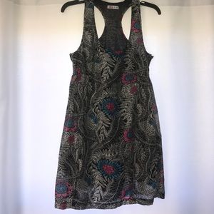 Floral print razor back dress