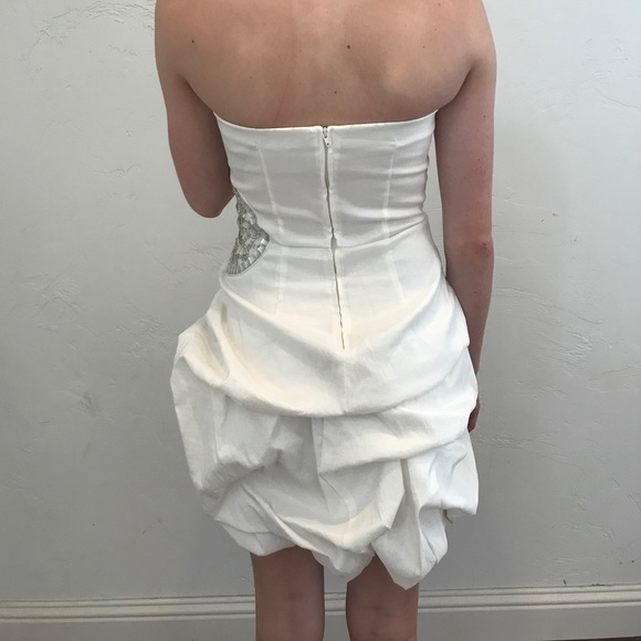 White Homecoming Dress - Picture 3 of 4