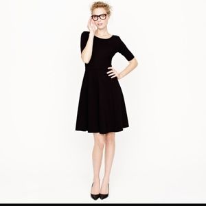 SALE ~HOST PICK~ J. Crew Black Flared Ponte Dress