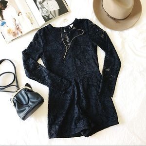 DIVIDED From H&M Lace Long Sleeves Romper