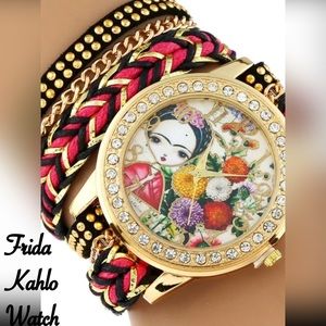 Girl Frida Kahlo Wrap Bracelet Watch