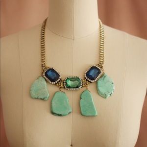 Anthropologie gem & stone statement necklace