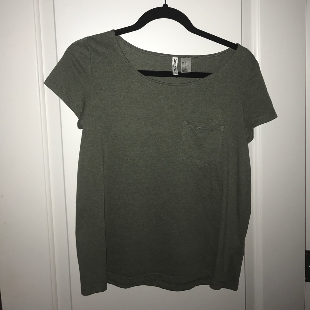 Green flowy crop top