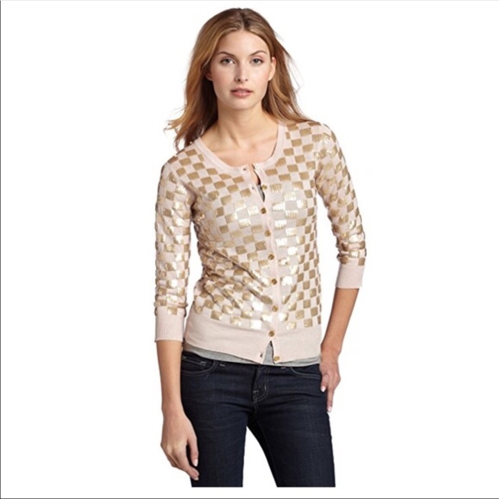 French connection bronte sequin cardigan
