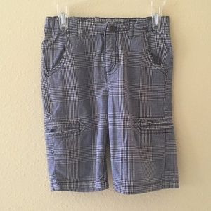 Boys Cargo Shorts Plaid