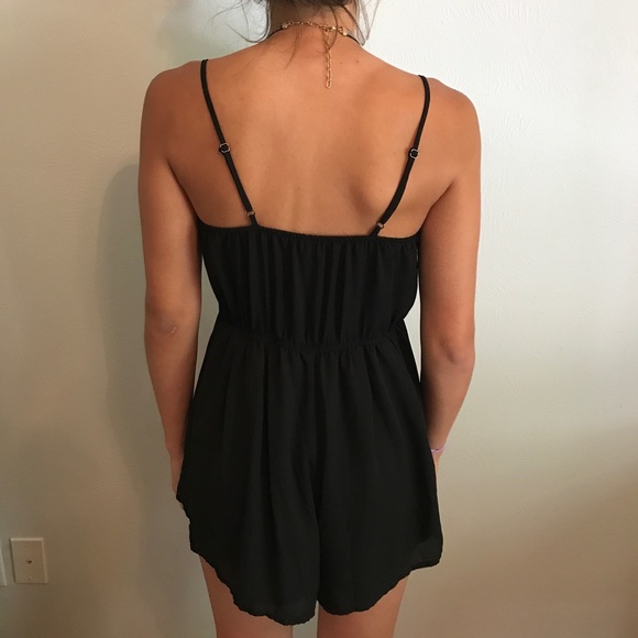 Cotton On Black Spaghetti Strap Romper - Picture 2 of 2