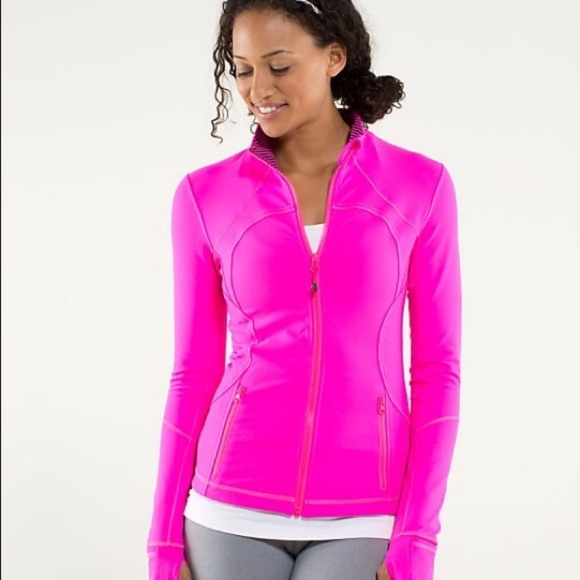 lululemon athletica Tops - MOVING SALELululemon Hot Pink Contour Jacket
