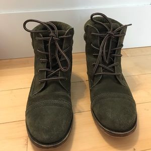 Olive green boots