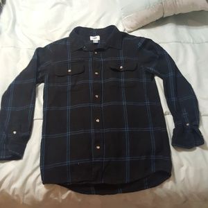 Black and blue flannel