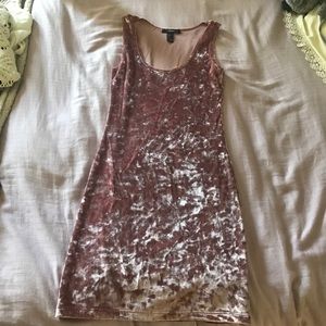 Pink velvet Forever 21 dress - Never worn