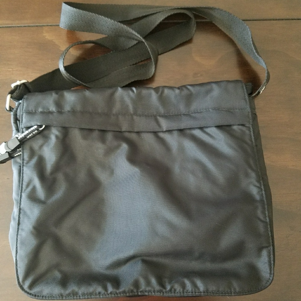 Black messenger bag