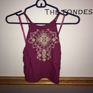 hollister crop top part of a two piece set.