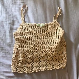 See through crop top