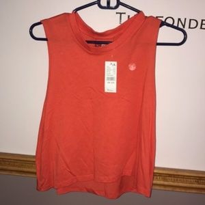 orange muscle tee from pacsun