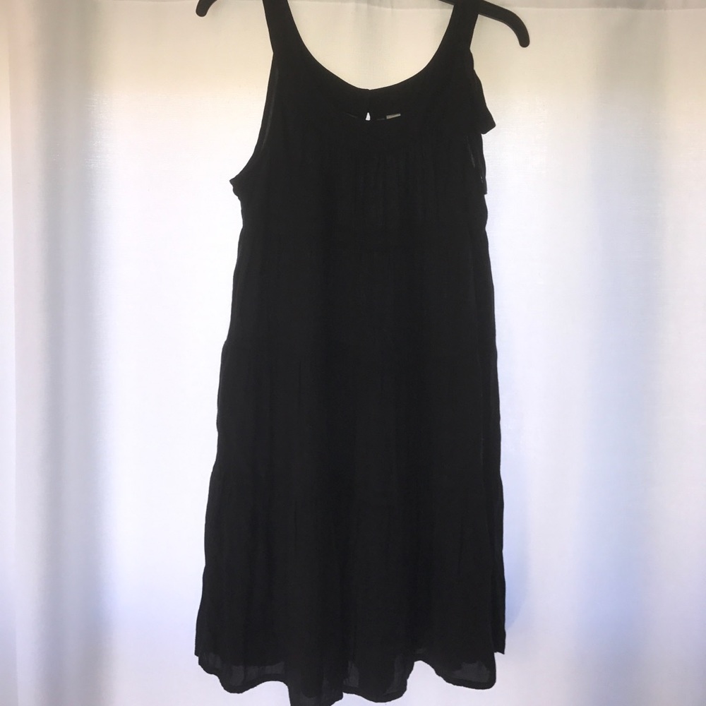 Black dress with bow tie