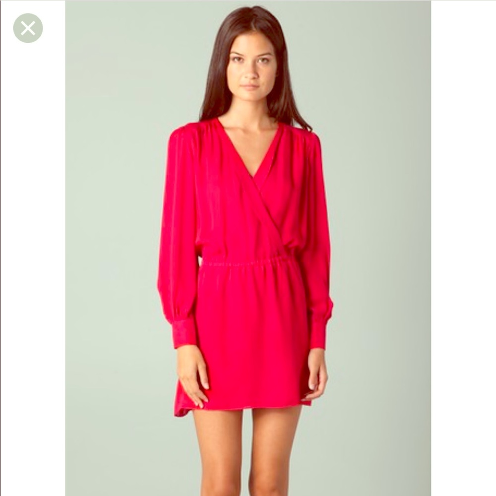 Parker wrap dress size small. Fuchsia