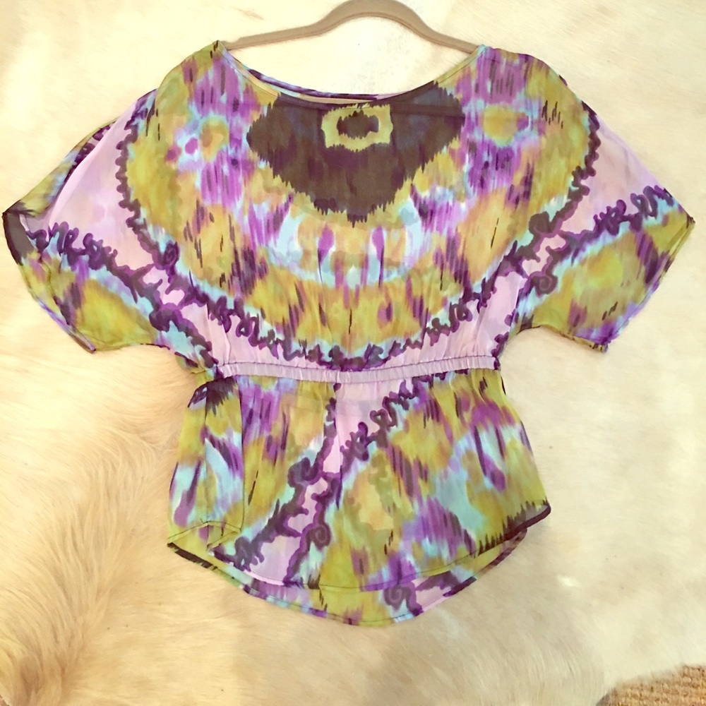 Glam sheer top, size small