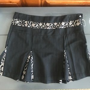 Plaid black Mini Skirt