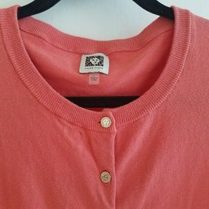 Anne Klein Short Sleeve Cardigan