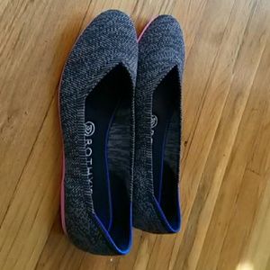 Rothy's Flat Charcoal Birdseye Size 8