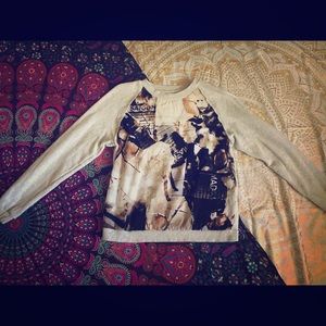 Black and White NYC Style Sweater