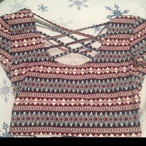 Short sleeve crop top