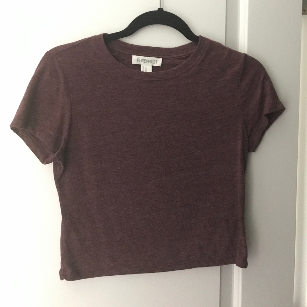 Maroon crop top