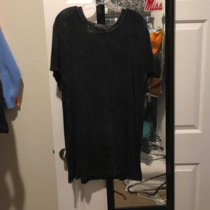 Faded black t shirt dress! Size large