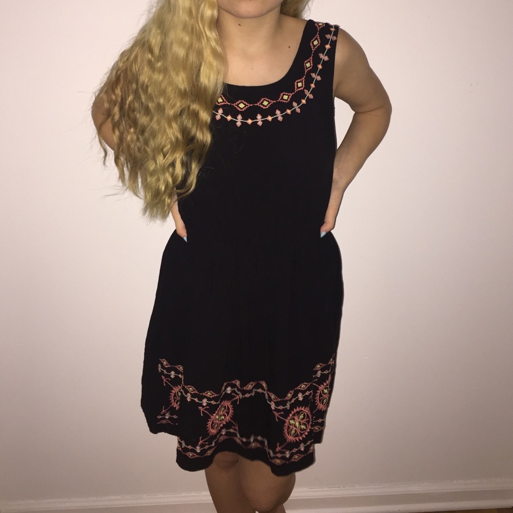 Black tribal dress
