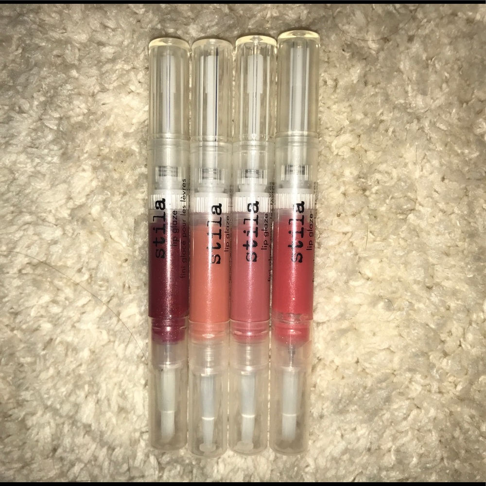 4 UNUSED stila lipgloss