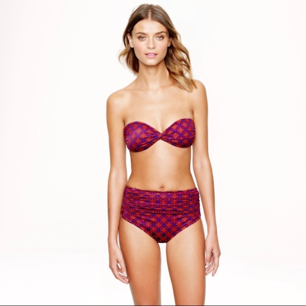 J.Crew high waisted bikini top