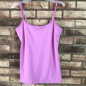 New York & company cami built in bra purple