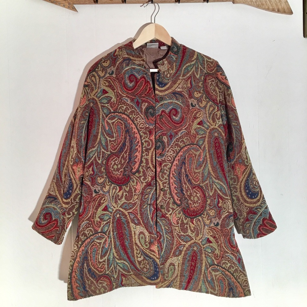 Chico's warm paisley jacket