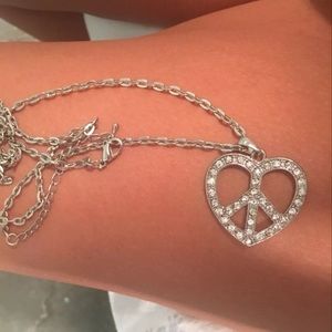 Peace sign necklace