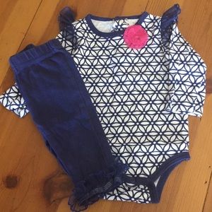 6 Month cute girl matching Outfit