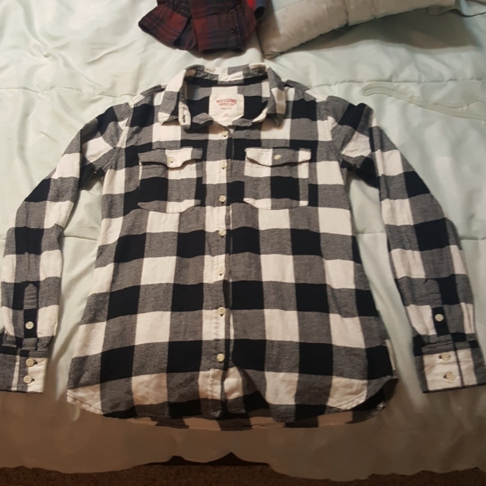 Black and White Plaid Flannel