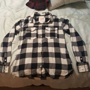 Black and White Plaid Flannel