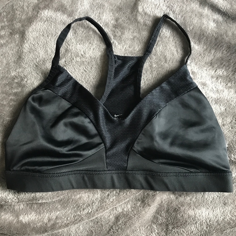 Nike satin sports bra