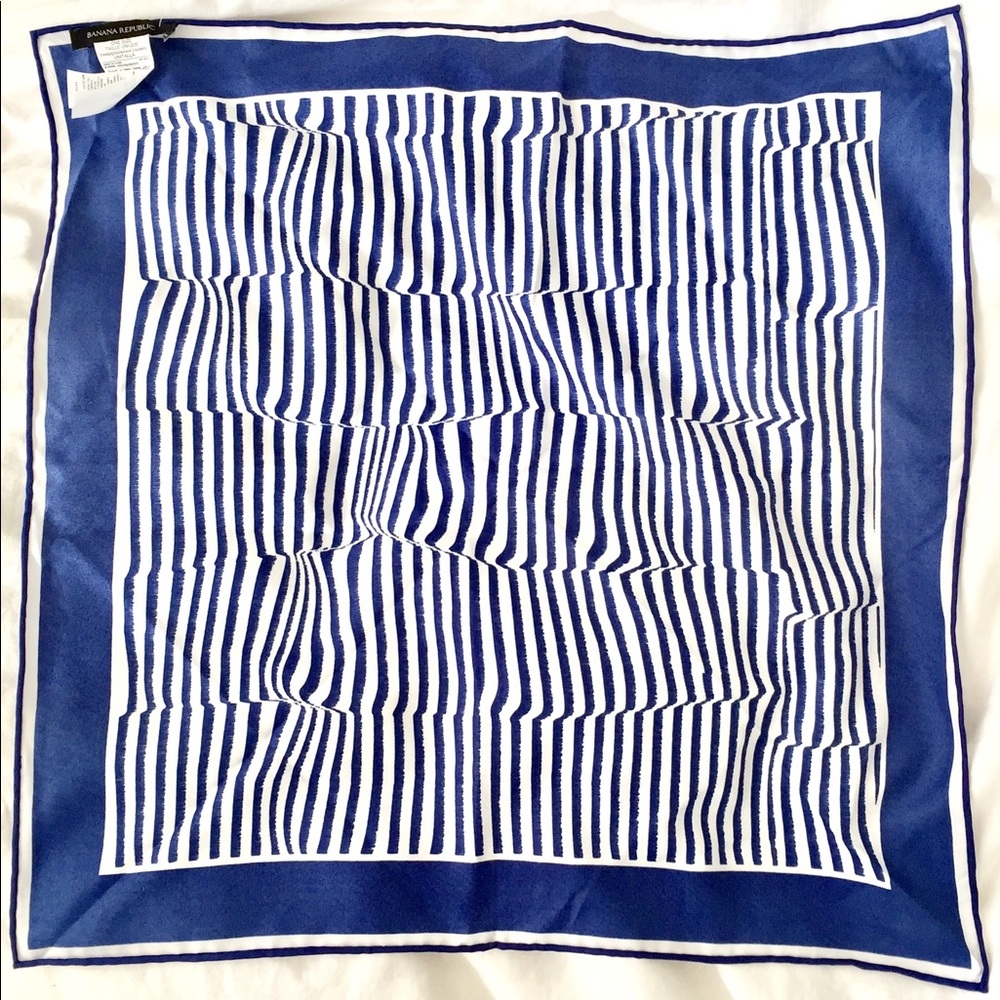 Banana Republic royal blue silky scarf