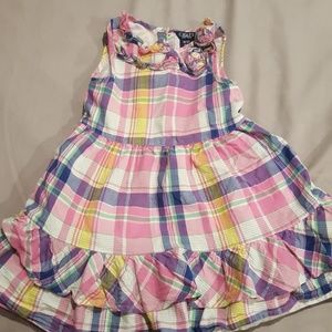 Chaps plaid dress 3t