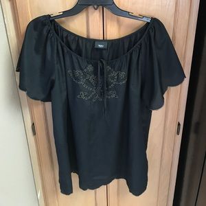 Black/gold top