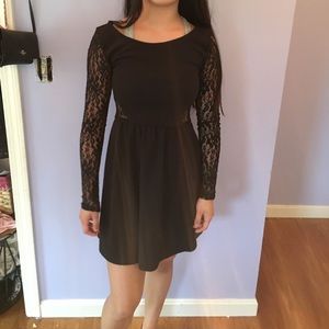Black lace dress